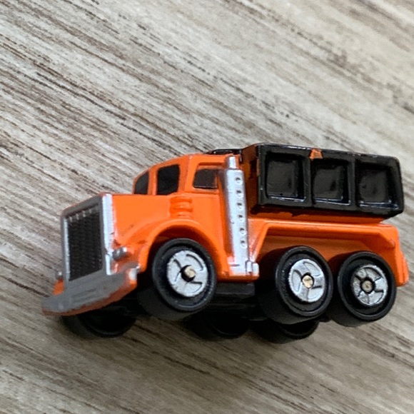1987 Galoob Mirco Machine Dump Truck Orange Construction Vintage Micromachines - Picture 5 of 7